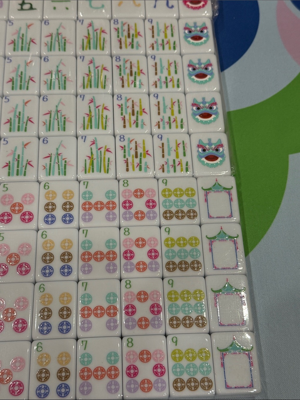 American Mahjong Tile Set - Multi-Color Designs - Picture 6 of 15